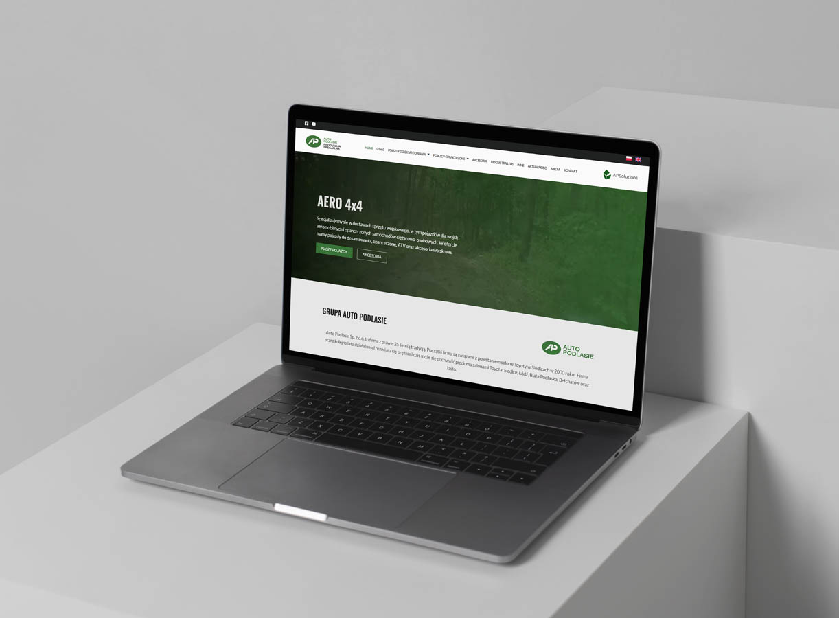 AERO 4x4, dealer 4x4, projektowanie stron internetowych